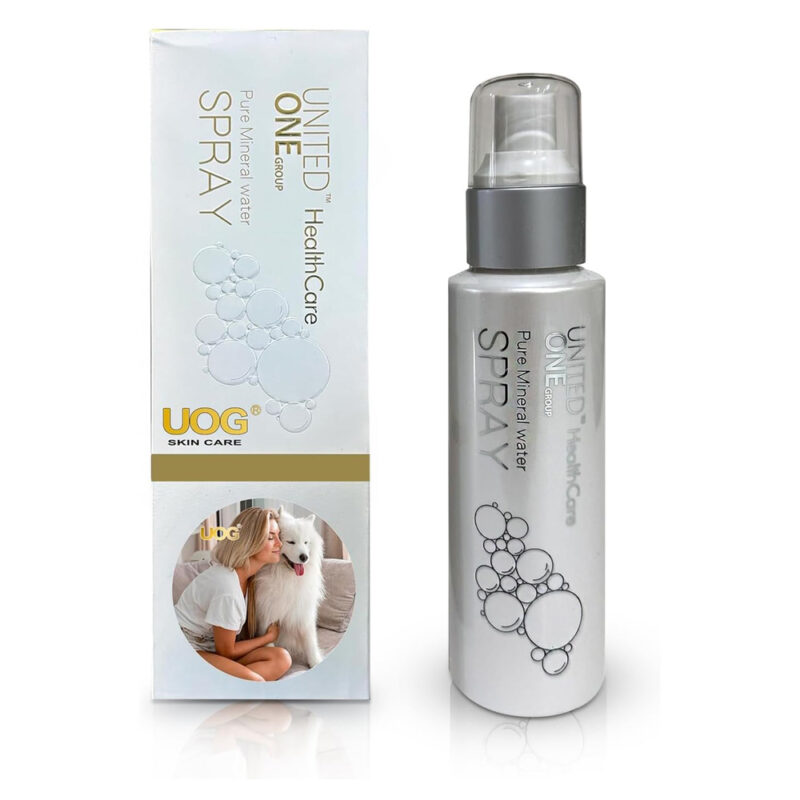 UOG Pure Mineral Petcare Spray - Ultimate Care for Pet's skin & Coat. Essential Hydration, Healing, Protection for Optimal Skin Health. Soothes Eczema, Allergies, and Keeps Coats Shiny & Smooth. 120ml/4oz